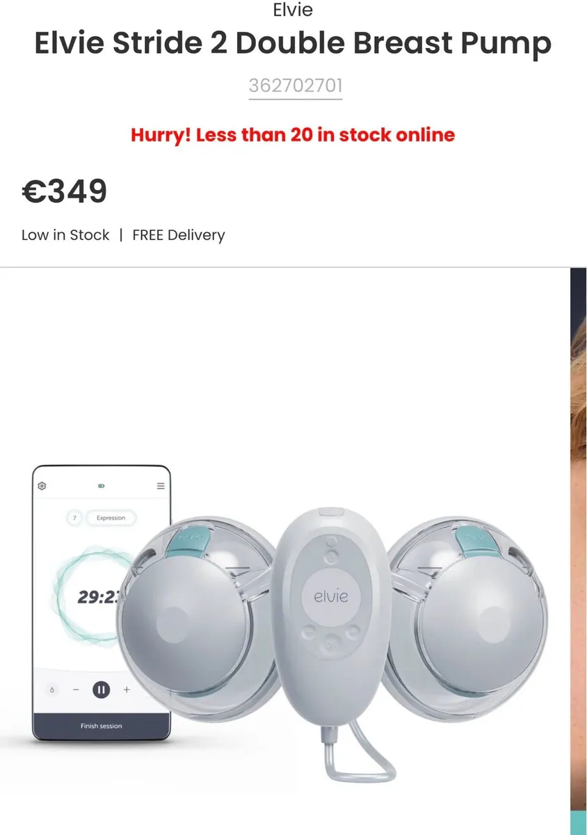 Elvie Stride 2 Double Breast Pump - Image 1