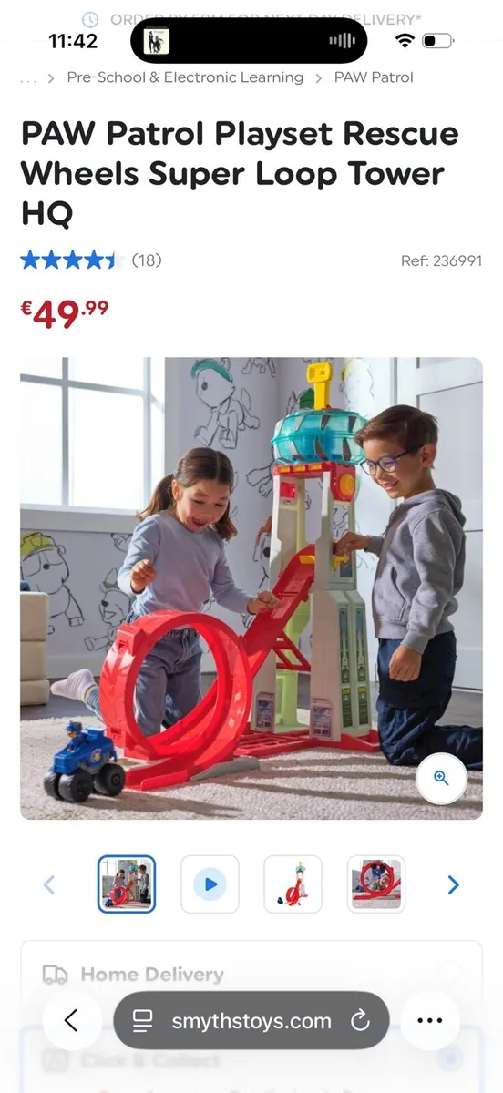 Paw patrol loop tower