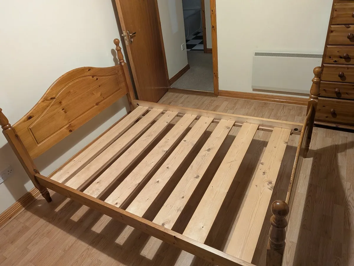 Bed frame, double bed - priced for quick sale - Image 1