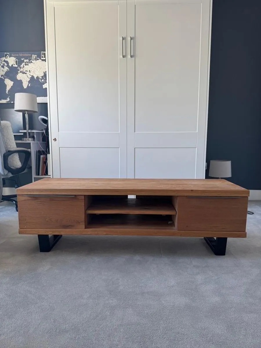 Solid Oak TV Media Unit - Image 1