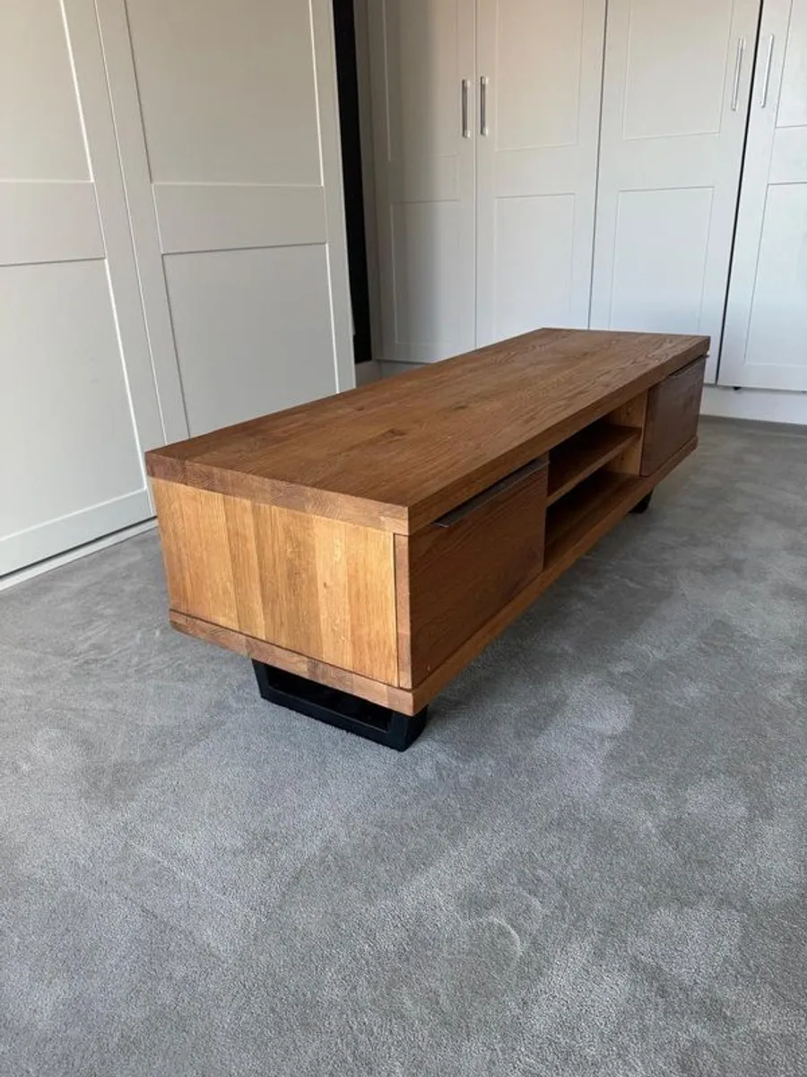 Solid Oak TV Media Unit - Image 2