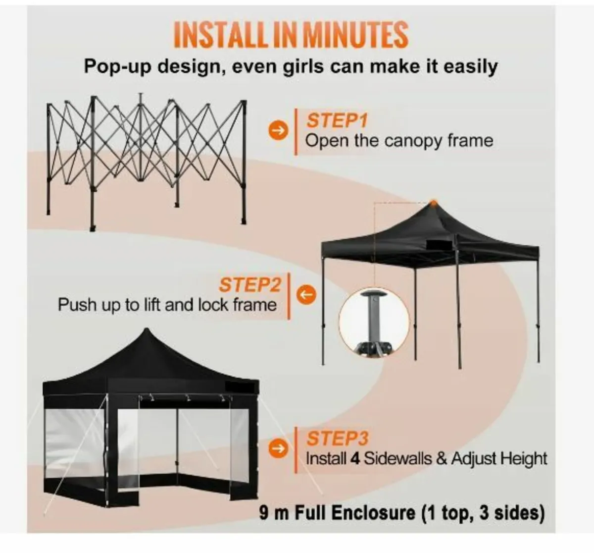 Pop Up Canopy Tent, Outdoor - Image 4