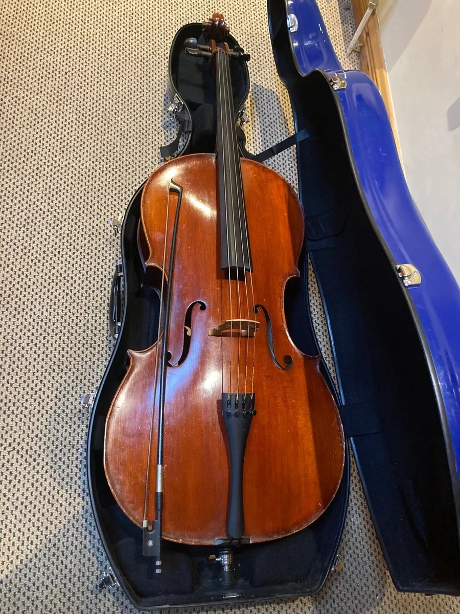 Cello 4/4, case, bow-  deliver to some areas - Image 1