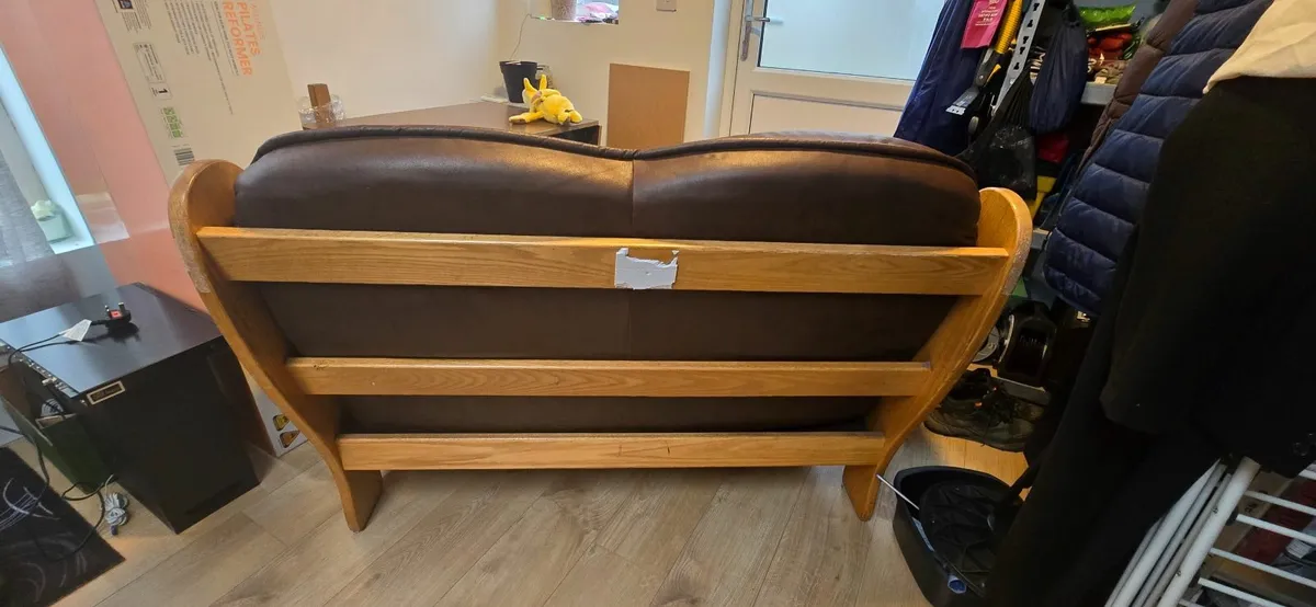 2 seat sofa, worn but very functional - Image 3