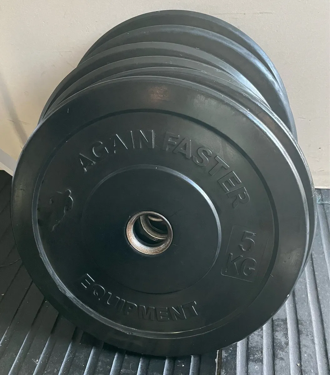 Rubber branded Olympic bumper weight plates - Image 2