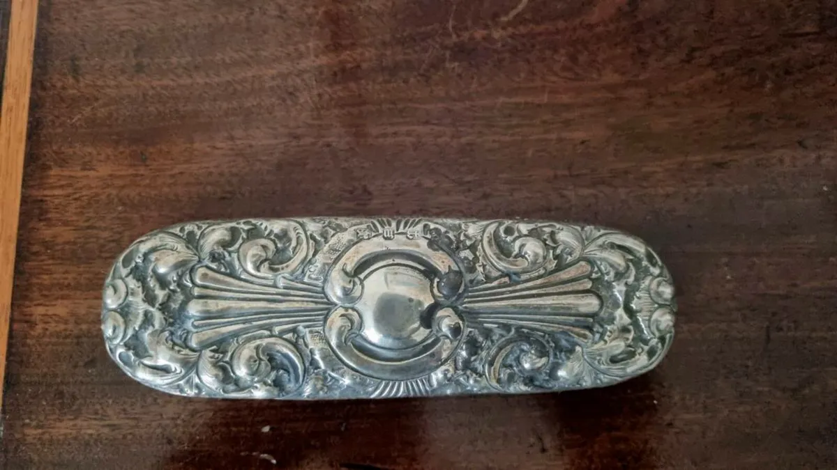 Antique Silver Clothes Brush - Image 2
