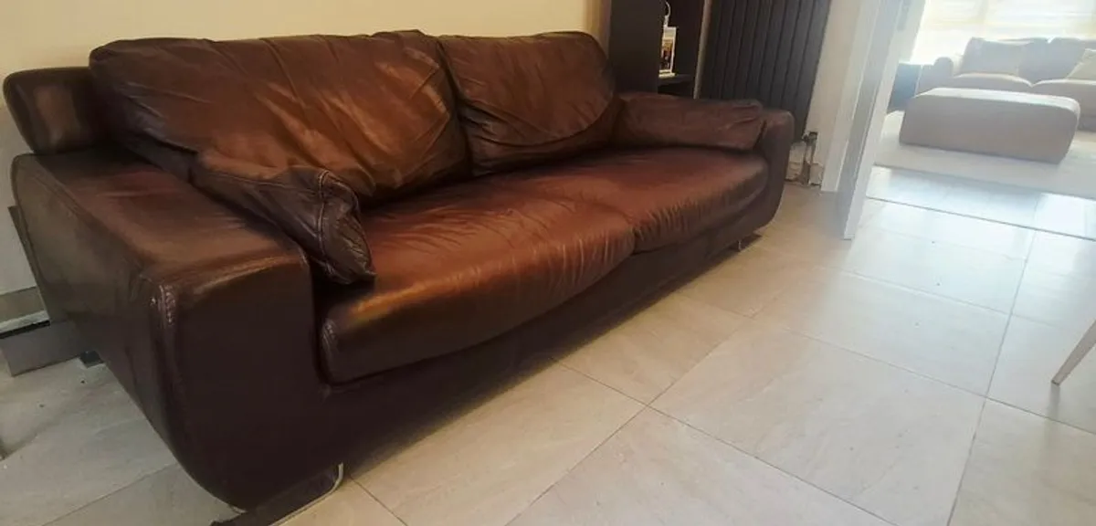 Leather Sofa - Image 1