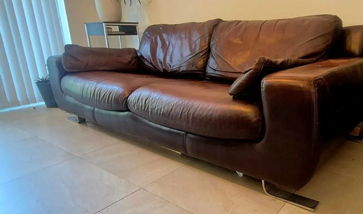 Leather Sofa - Image 2