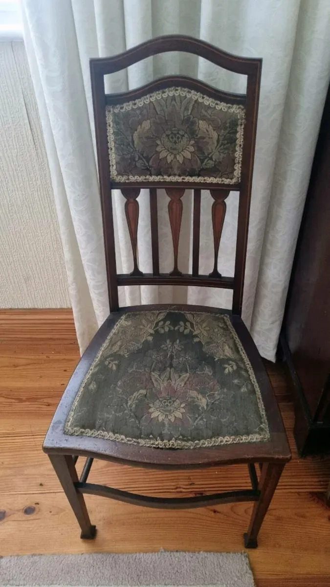 Antique Edwardian Bedroom Chair - Image 1