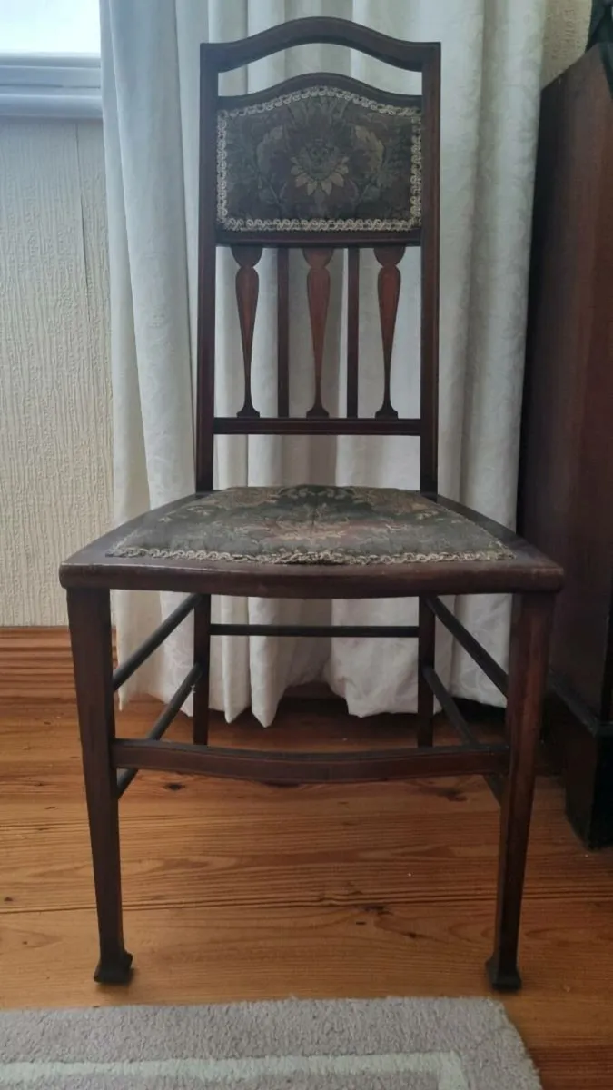 Antique Edwardian Bedroom Chair - Image 2