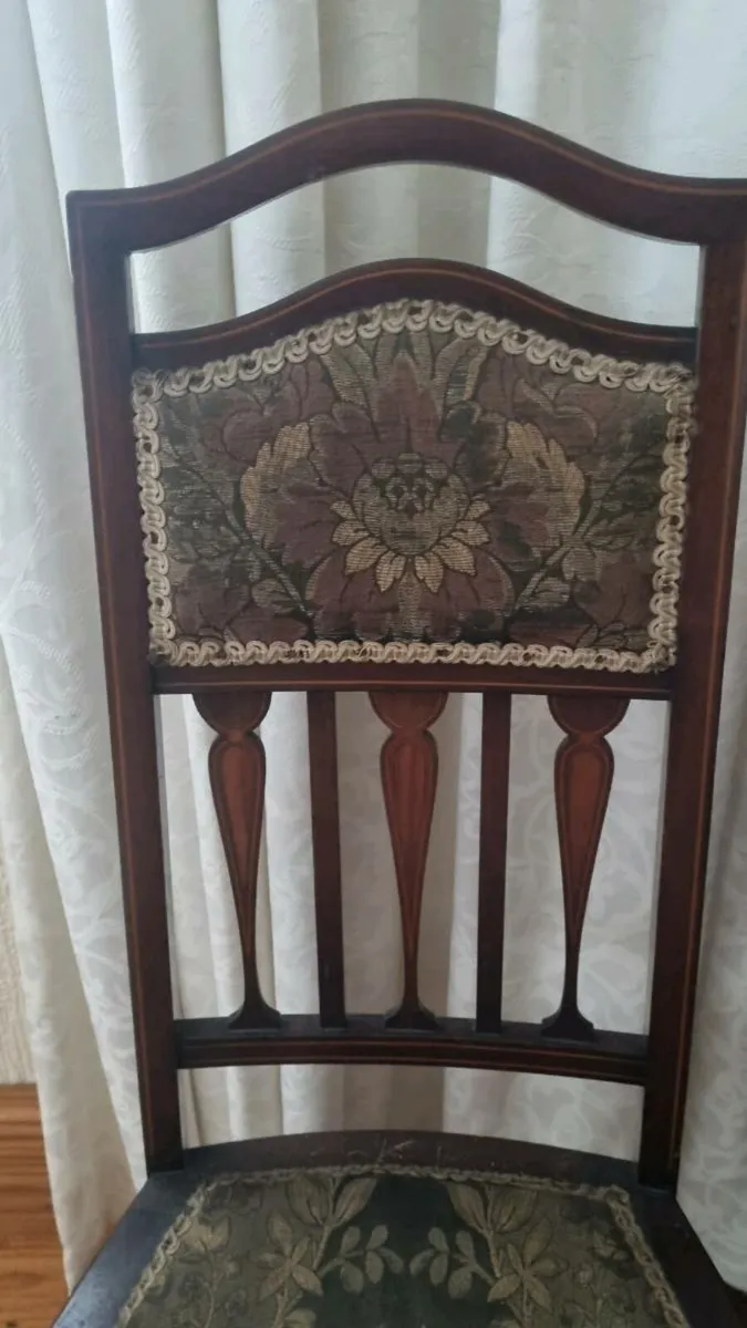 Antique Edwardian Bedroom Chair - Image 3