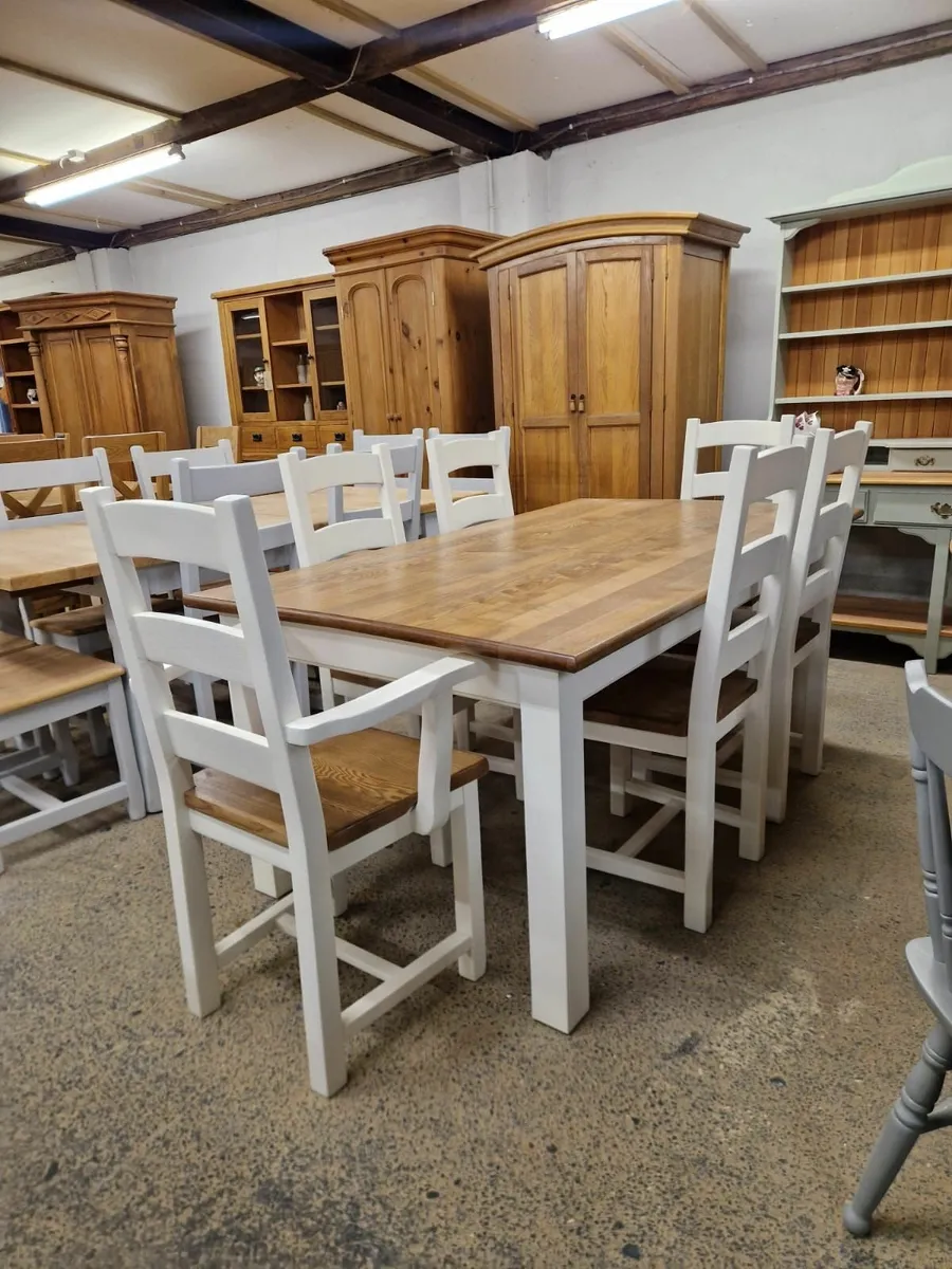 Tables chairs, pine workshop - Image 1