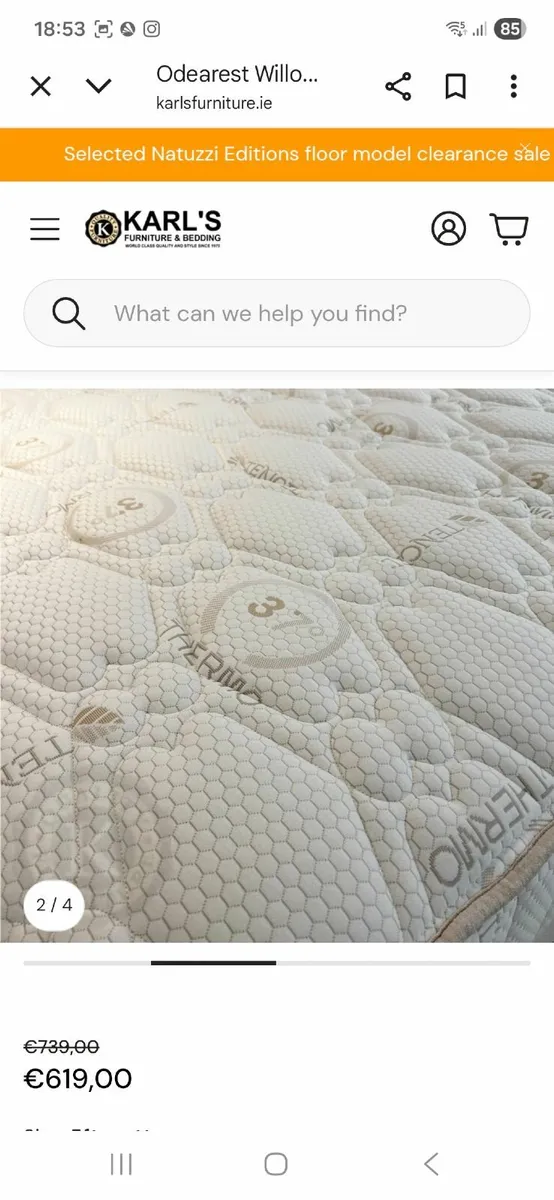 5ft king Odearest Willow Mattress - Image 1