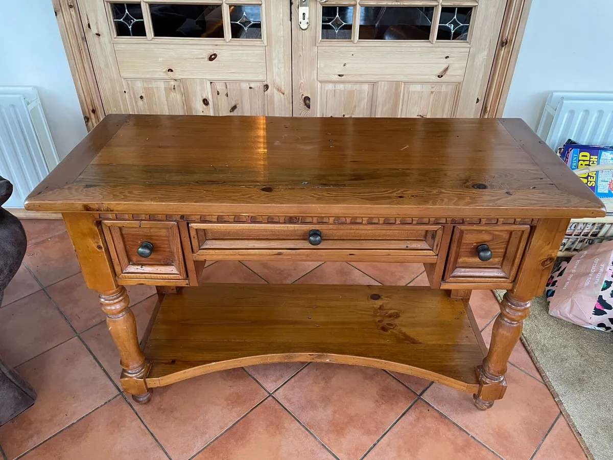 Hall table and mirror - Image 2