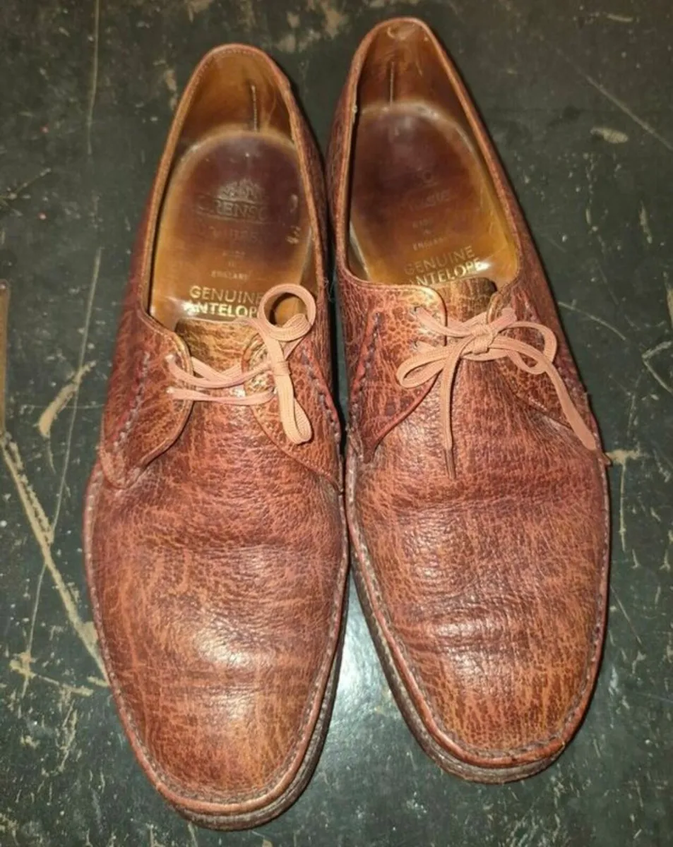 Grenson Genuine Antelope Leather Shoes Handmade in - Image 2