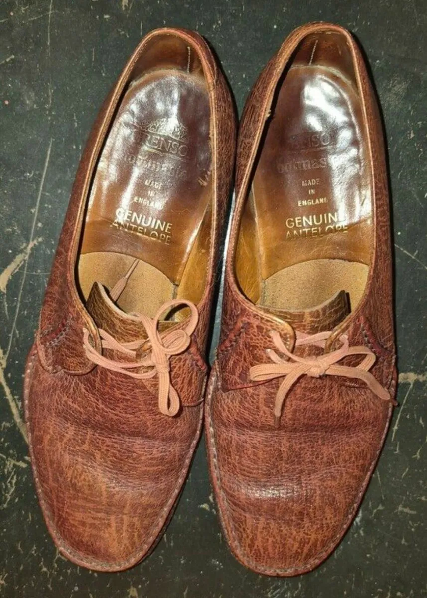 Grenson Genuine Antelope Leather Shoes Handmade in - Image 3