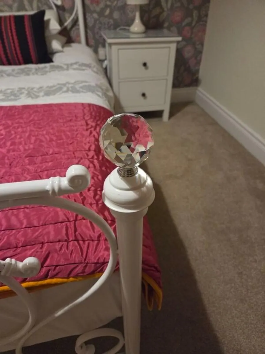 Beautiful White king size Bed - Image 3