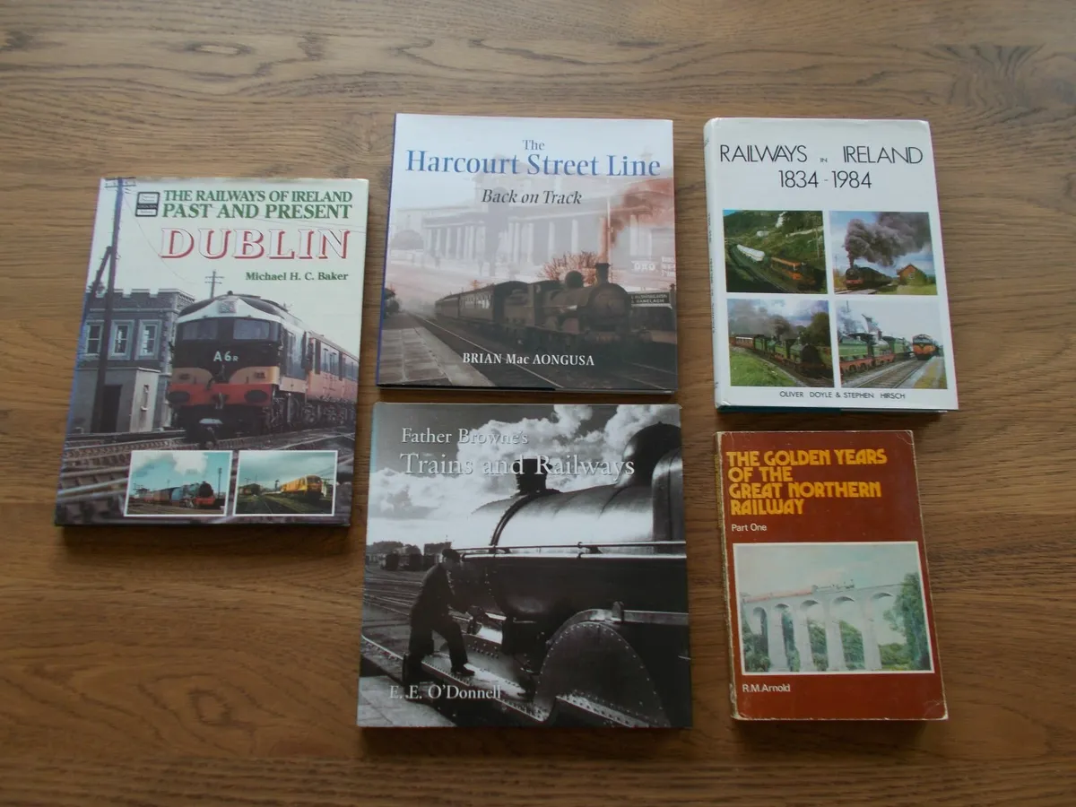 Lot of 5 Irish Railways Books - Image 1