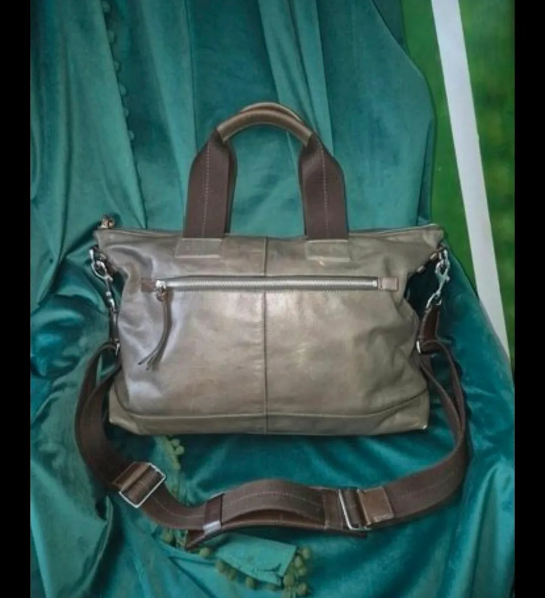 Coach Leather Satchel Bag - Image 1