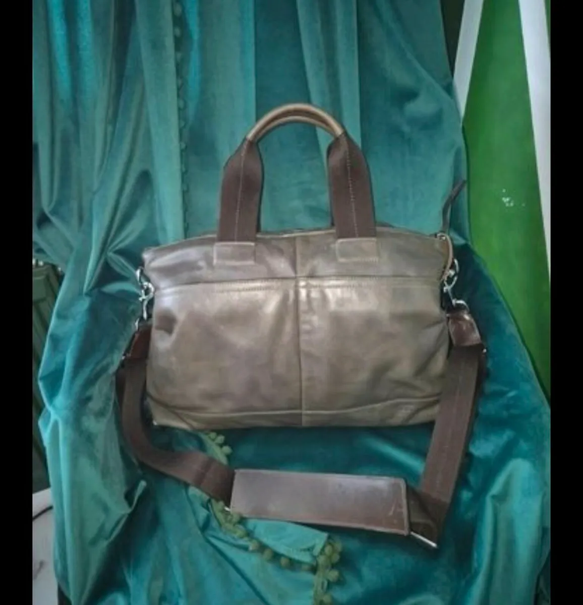 Coach Leather Satchel Bag - Image 2