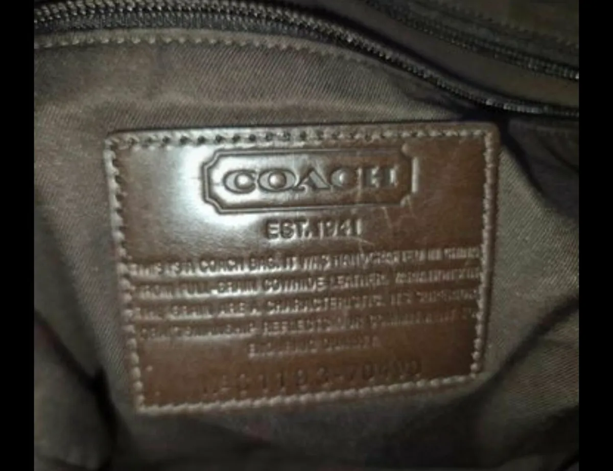 Coach Leather Satchel Bag - Image 4