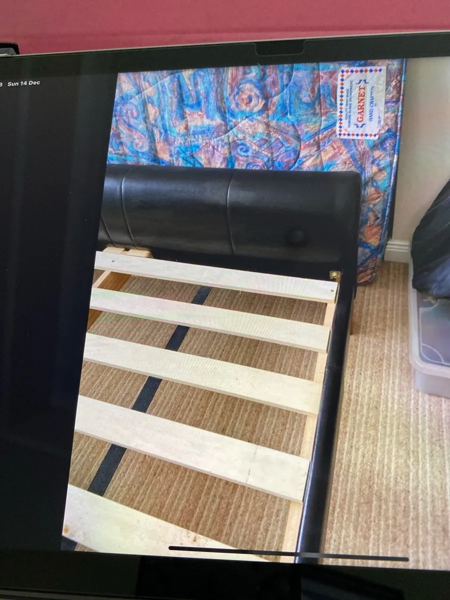 Double bed and mattress - Image 4
