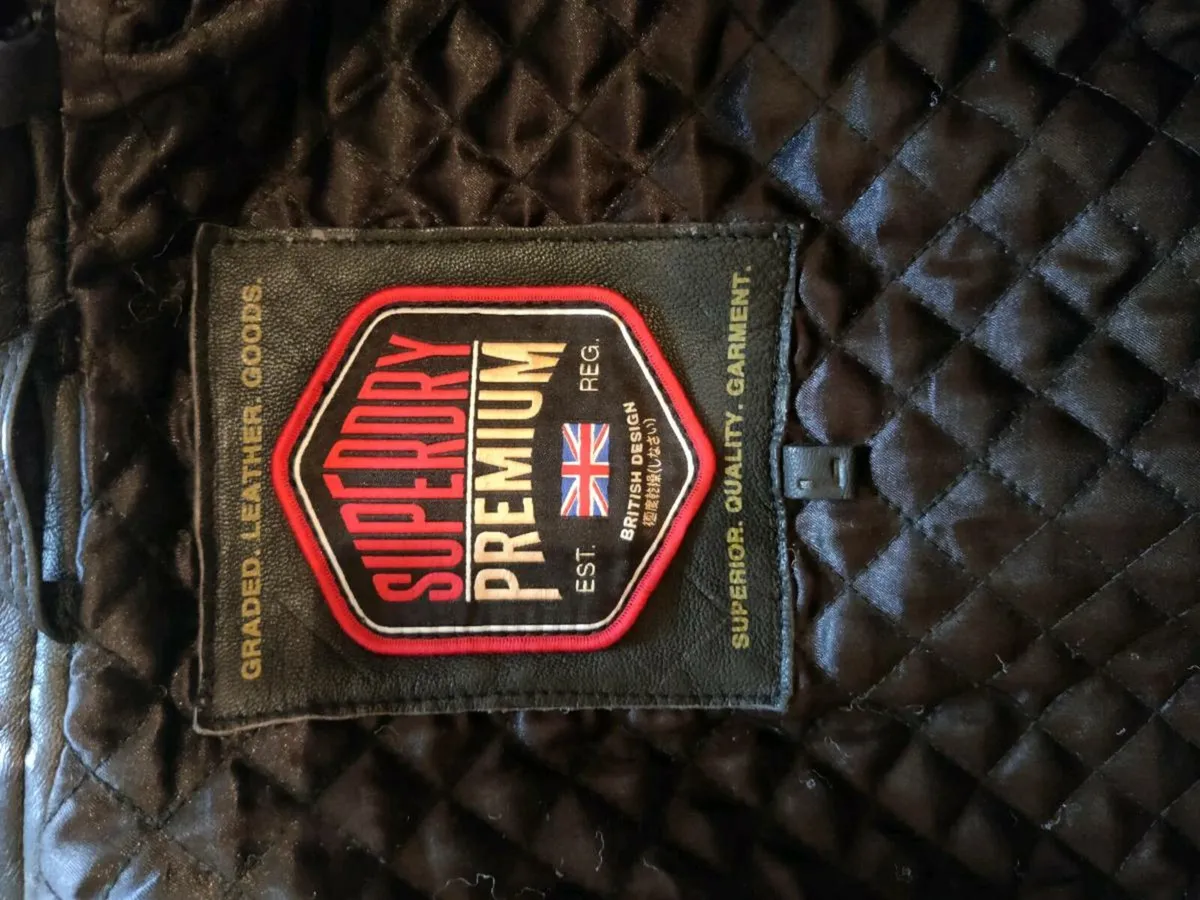 Superdry leather jacket - Image 2