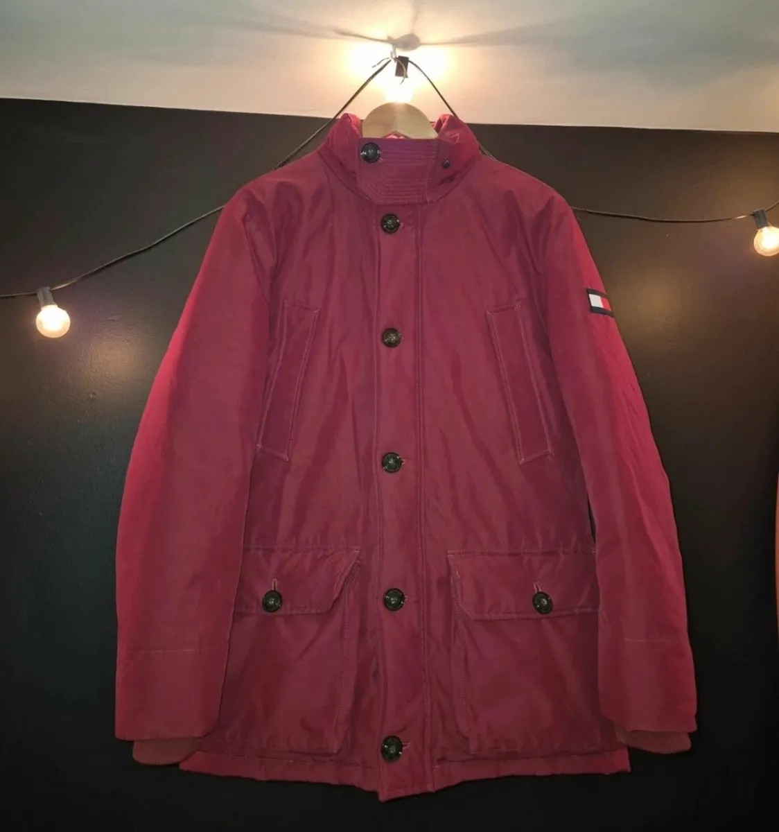 Tommy Hilfiger Red Winter Parka Jacket - Image 1