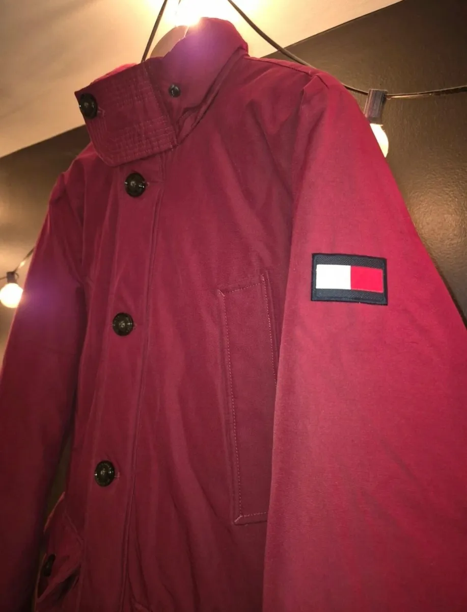 Tommy Hilfiger Red Winter Parka Jacket - Image 3