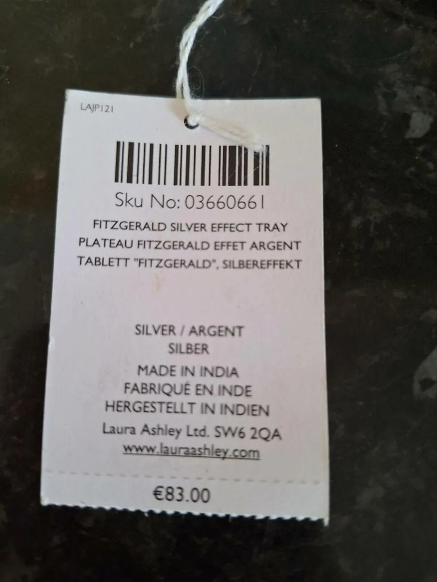 Beautiful Laura Ashley oval mirrored tray - Image 4