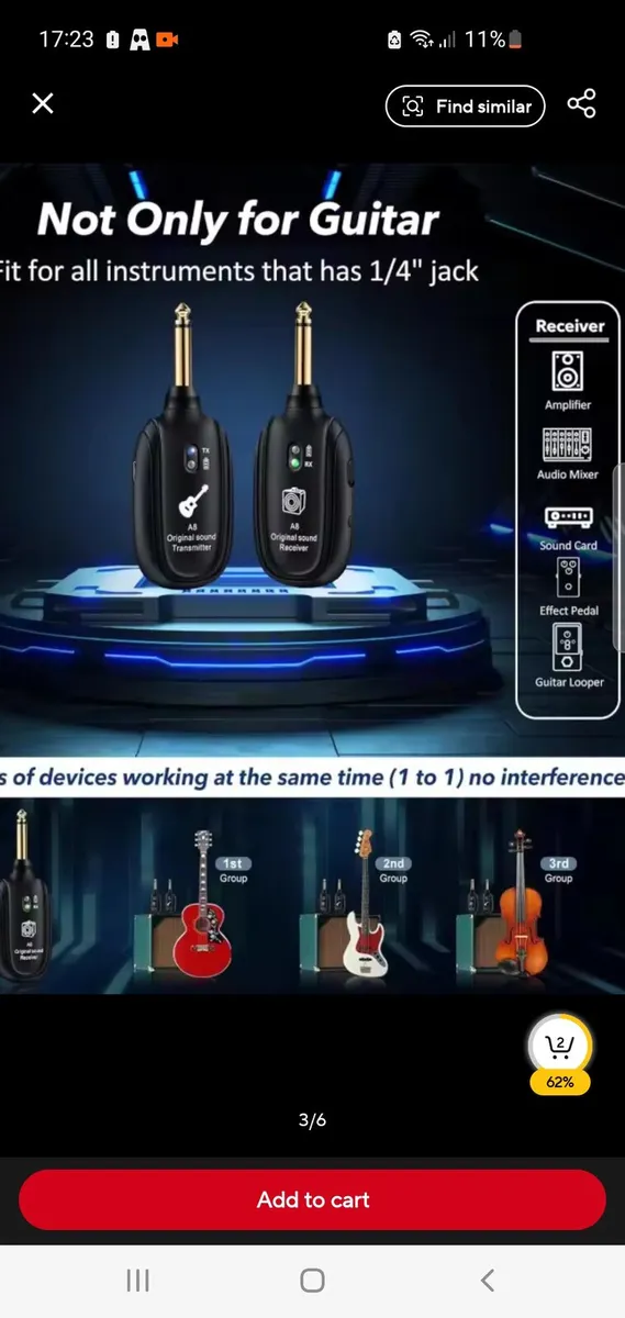 Wireless Guitar Transmitter / Receivers - Image 2
