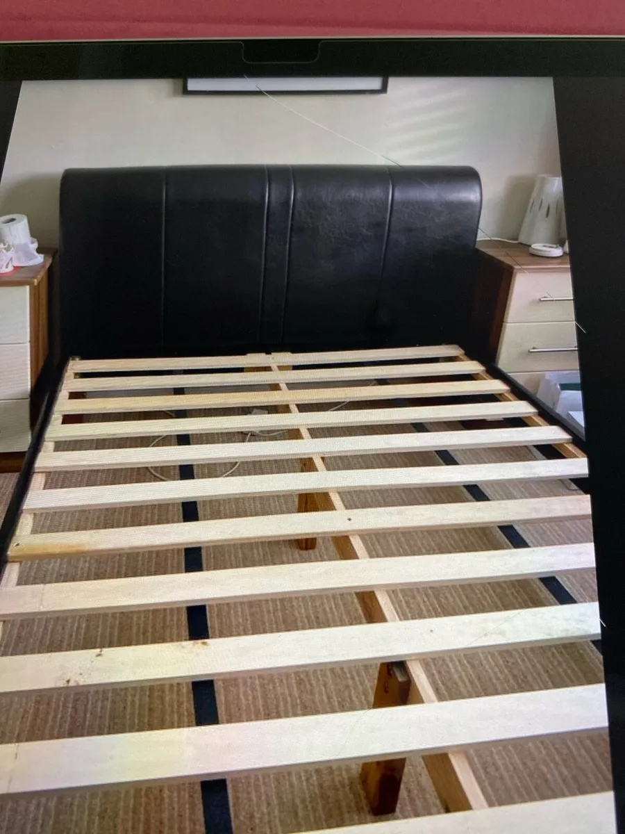 Double bed and mattress - Image 1