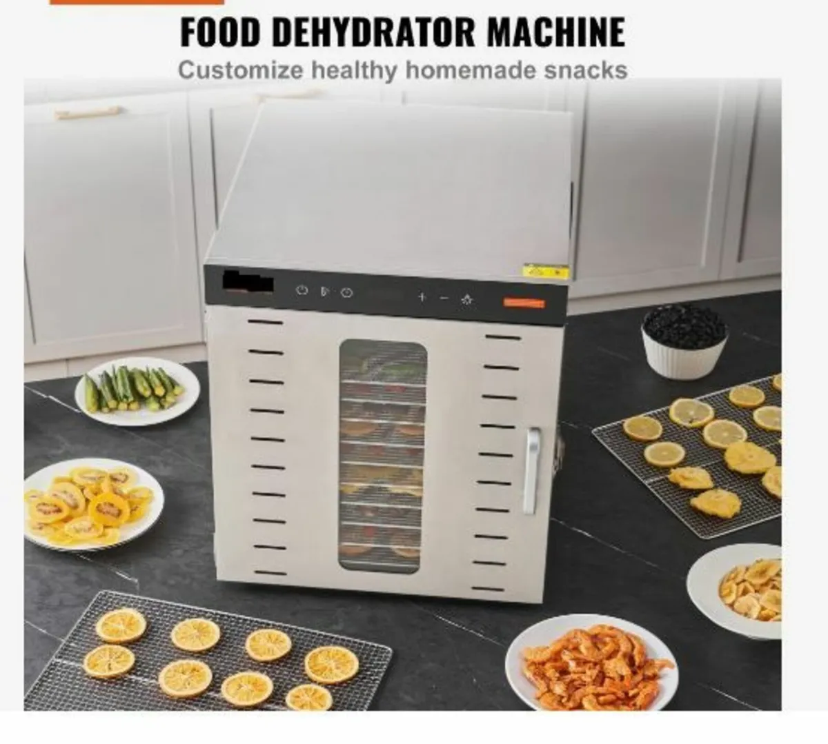 10 Trays Food Dehydrator Machine Stainless Steel - Image 2
