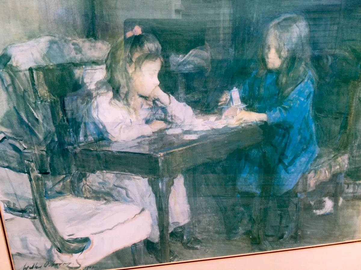 Vintage Print “The House of Cards” - Image 1