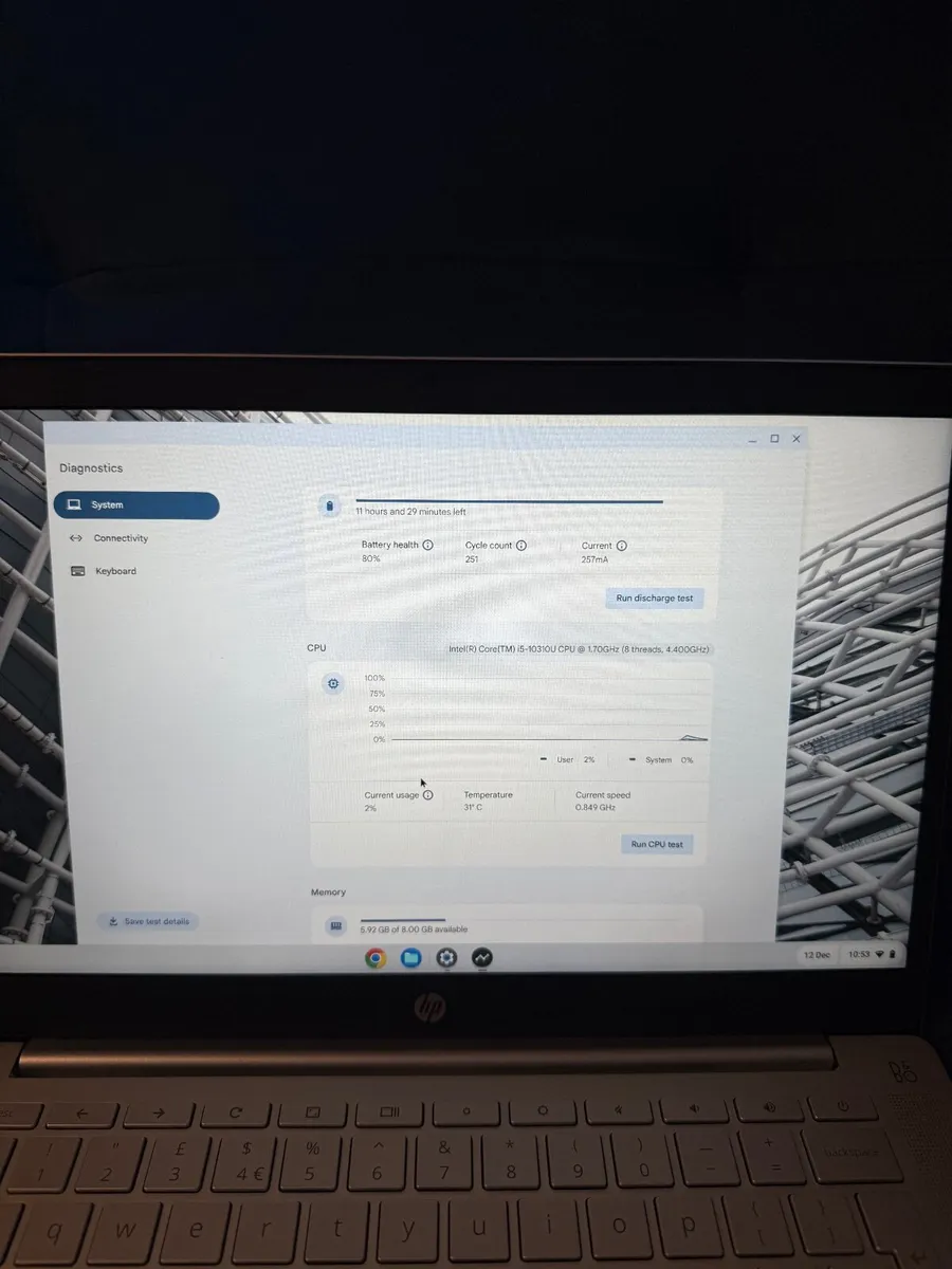 HP Pro C640 ChromeBook Laptop i5/8GB/64GB - Image 4