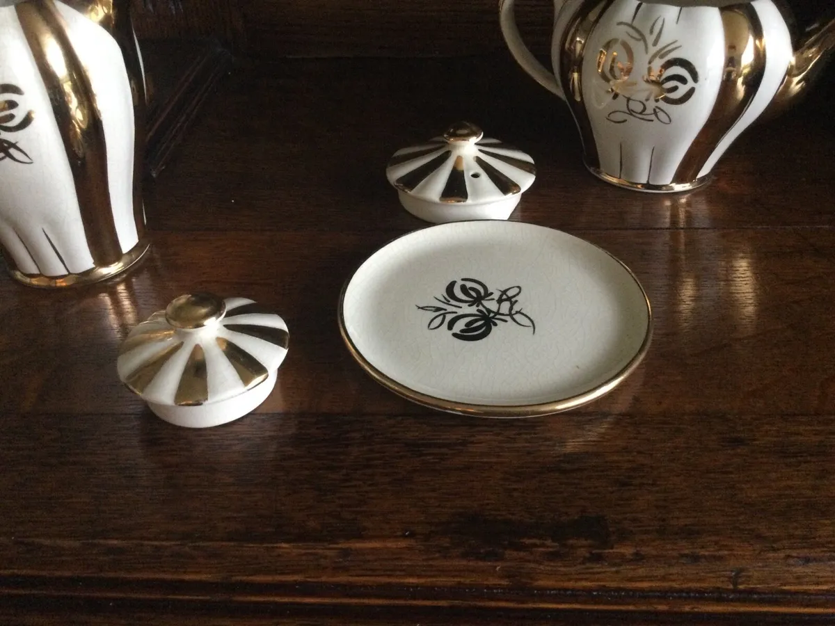 Antique Sudlows Burslem Teapot and Water Jug - Image 4