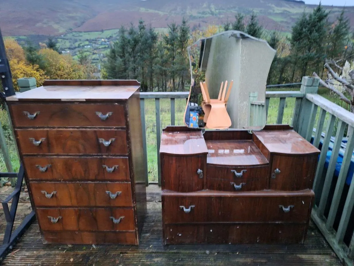 Vintage Chest+ dresser for restoration (DELIVERY) - Image 1