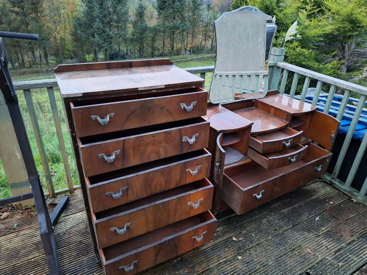 Vintage Chest+ dresser for restoration (DELIVERY) - Image 2