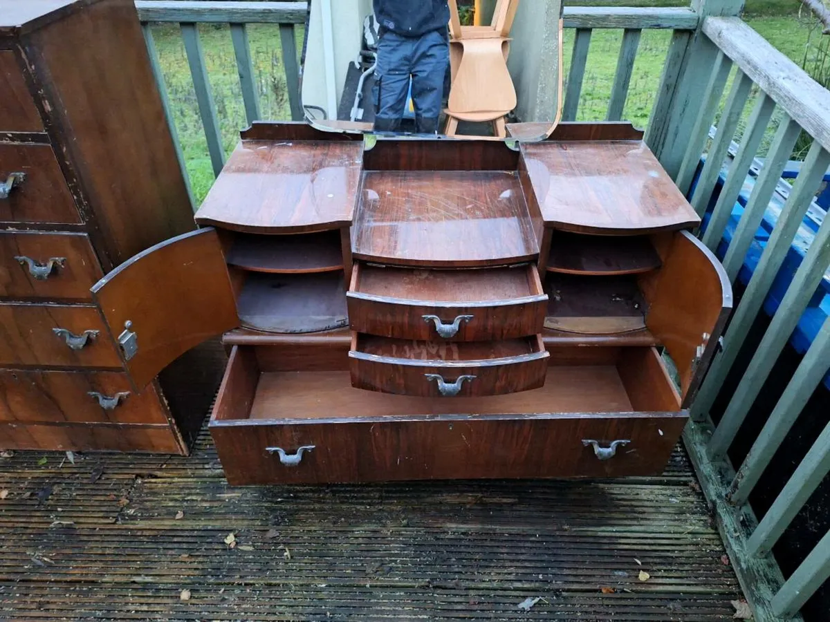 Vintage Chest+ dresser for restoration (DELIVERY) - Image 3