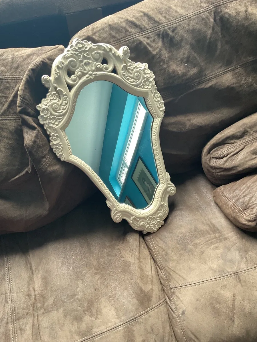 Vintage Plaster Wall Mirror - Image 4