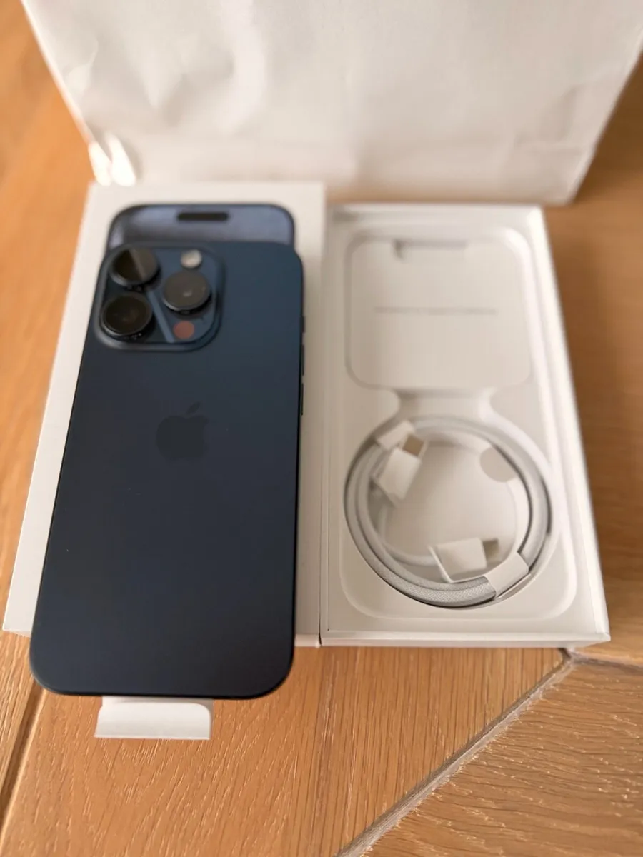 iPhone 15 Pro (512 GB) Sim-Free – Blue Titanium - Image 3