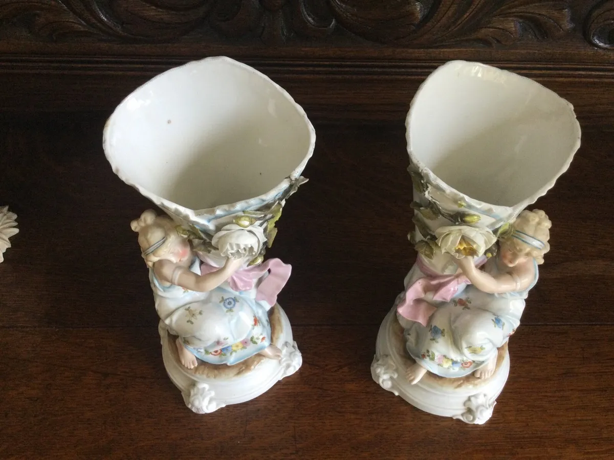 Antique Pair of Vases - Image 3