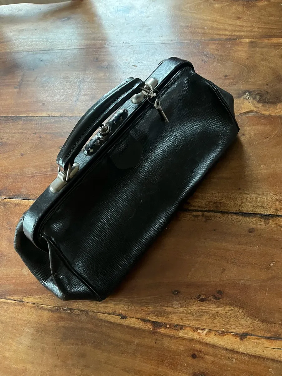 Vintage Leather Medical Bag - Image 1