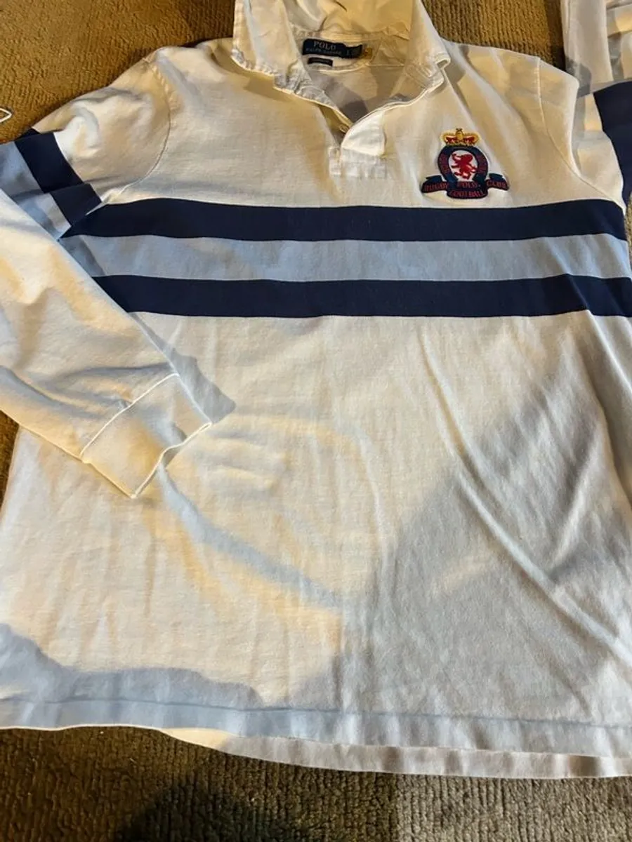 Ralph Lauren rugby top x2 and one Tommy Hilfiger top . Size XL - - Image 3