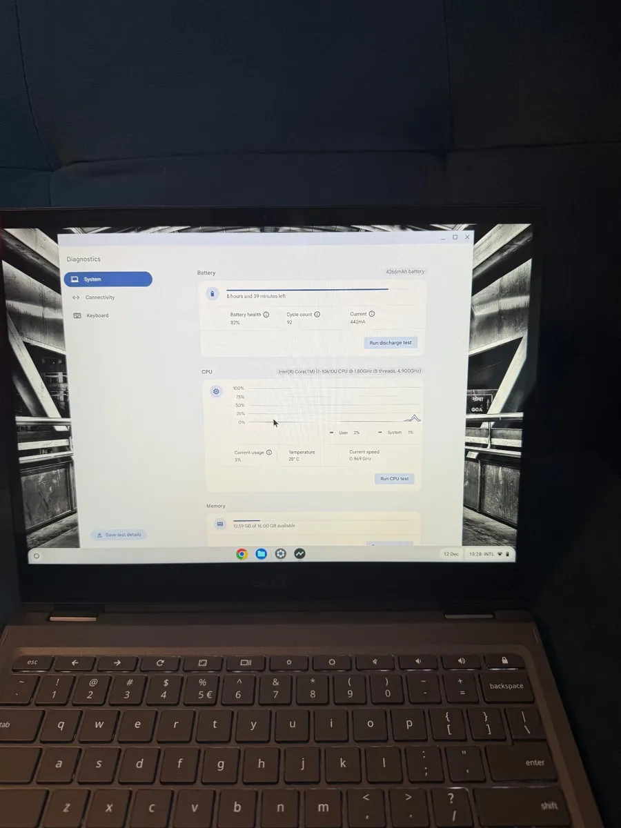 Acer Spin 712 ChromeBook 2in1 Laptop i7/16GB/128GB - Image 2