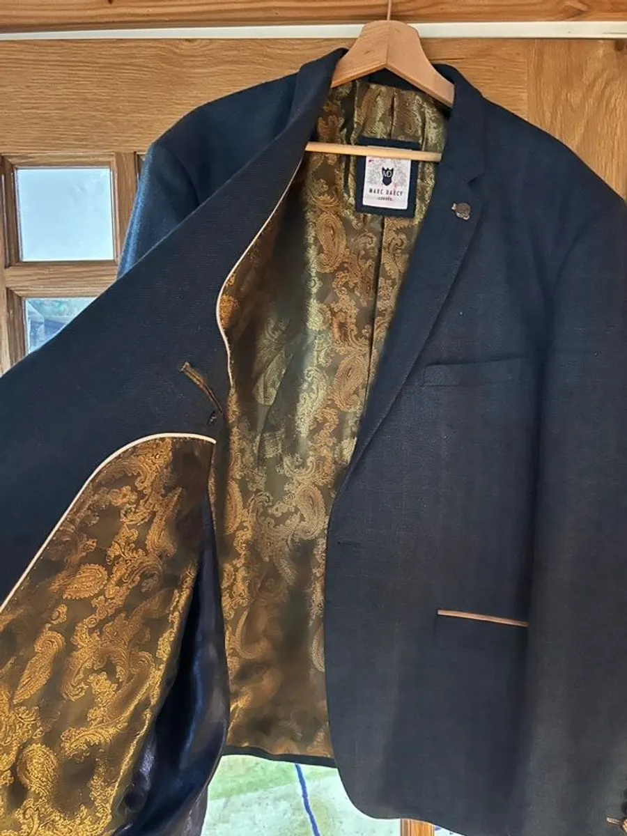 Men's wool sports jacket , herringbone tweed - Image 3