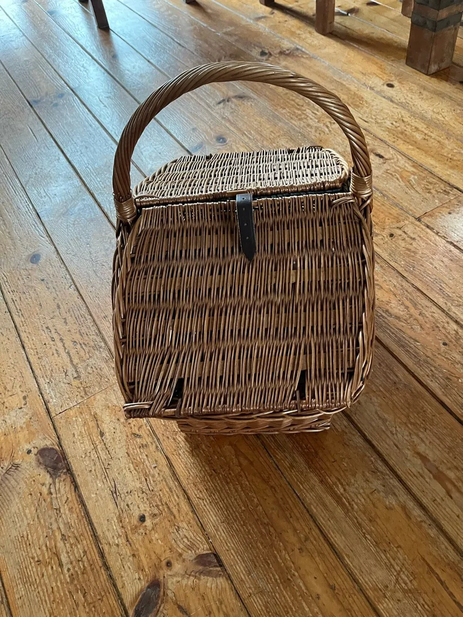 Vintage Wicker Picnic Basket - Image 2