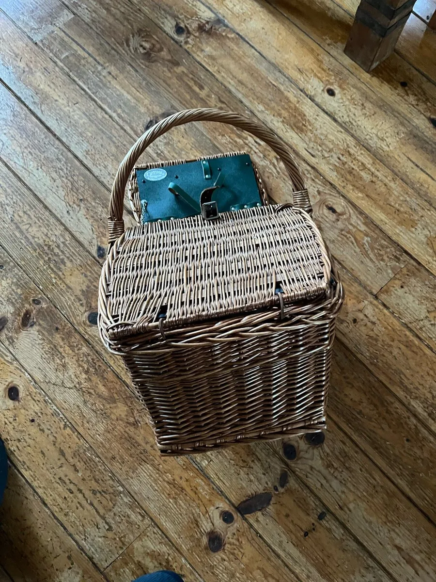 Vintage Wicker Picnic Basket - Image 3