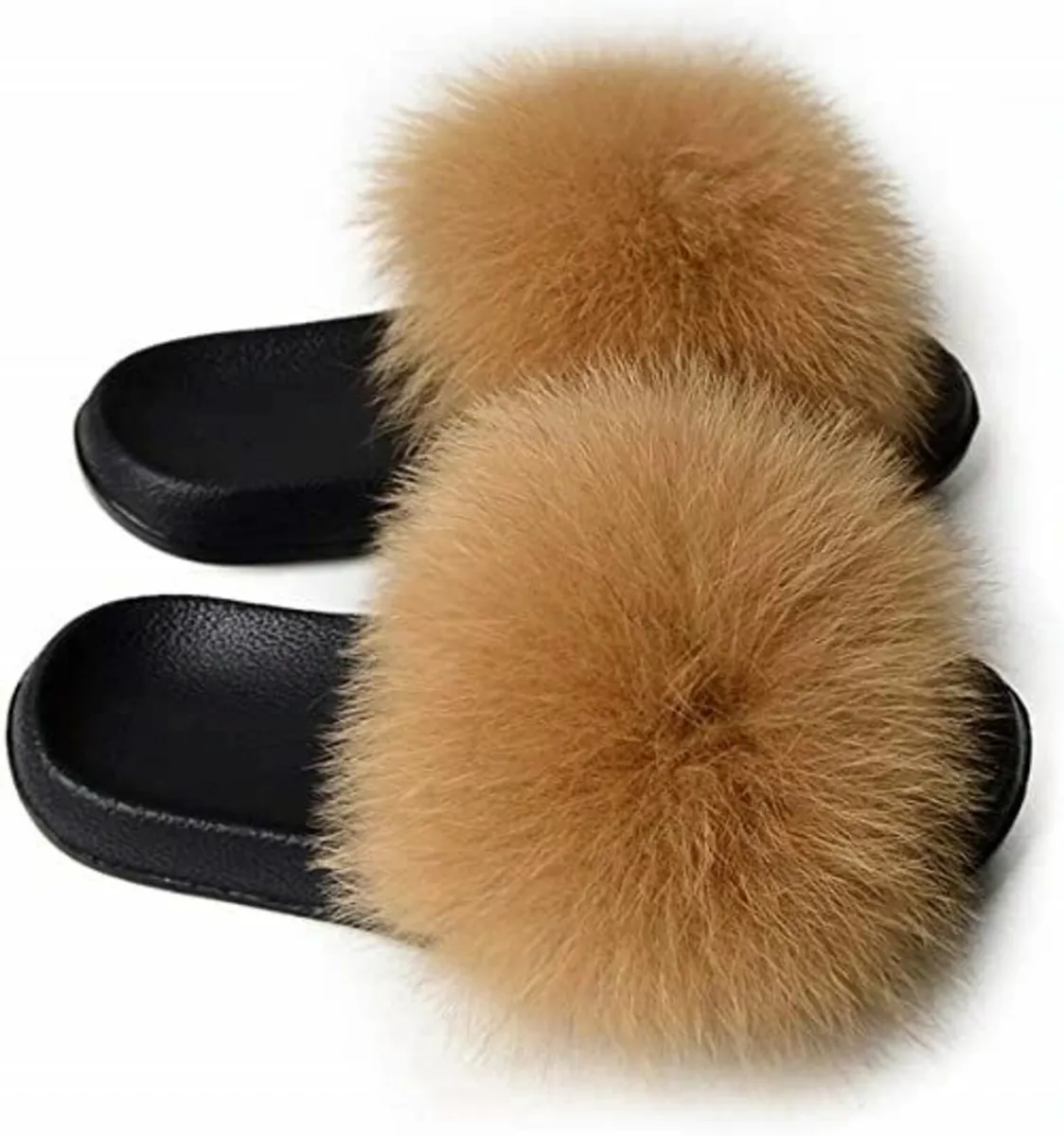 Fluffy fur slippers sizes 37-41 sizes 4-8 - Image 2