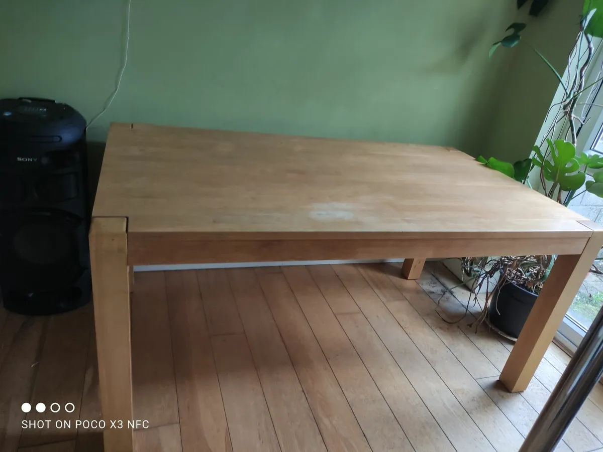 solid wooden kitchen table - Image 1
